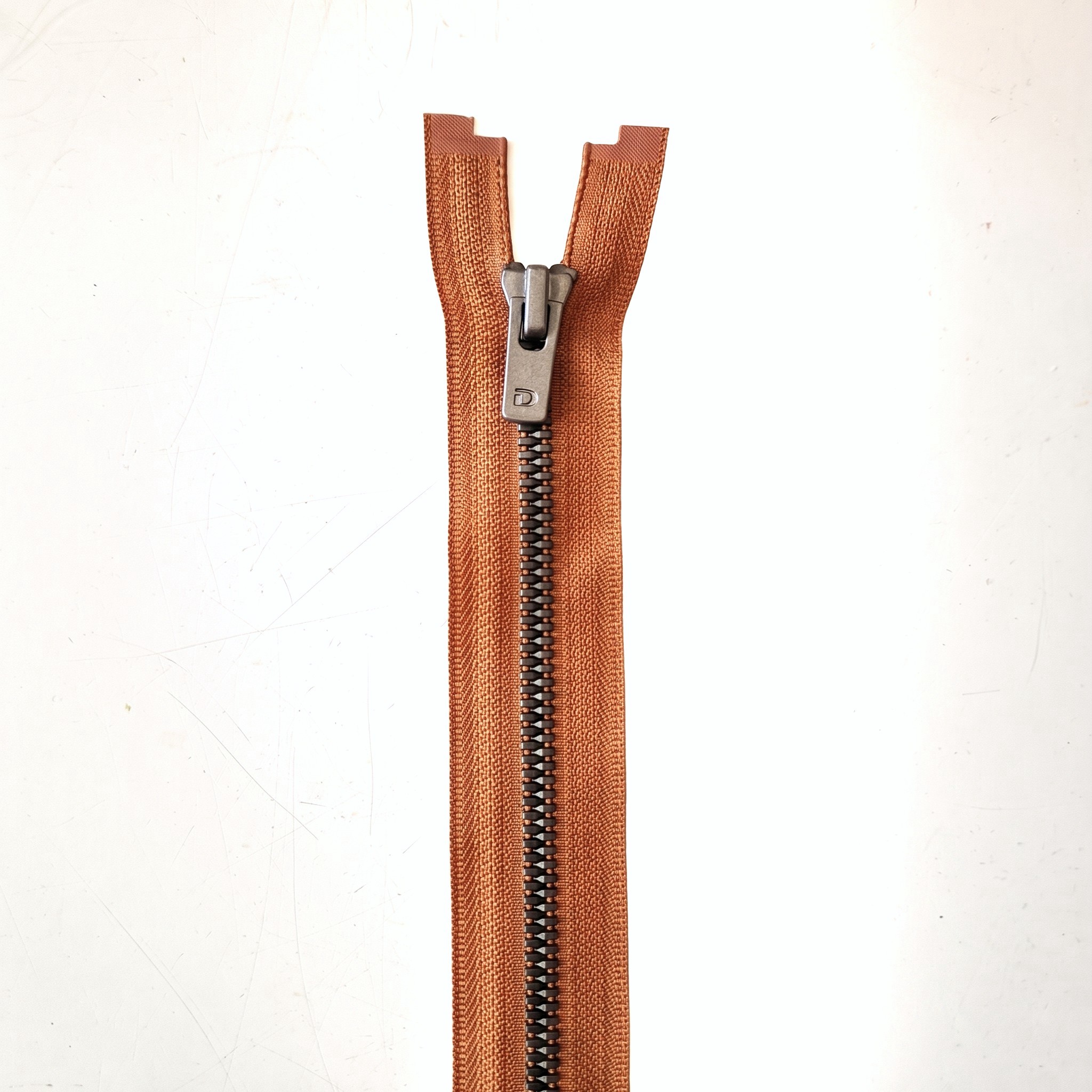 Dilling blixtlås (62 cm) - Ruskind