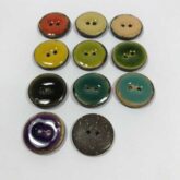 kokosknapper 23 mm blandede farver