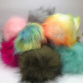 Pompon 12 cm mange farver