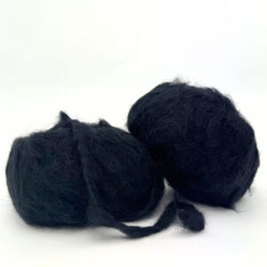 fluffigt naturgarn av merino och alpacka - svart