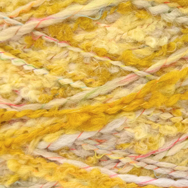 Bouclé Effektgarn (550 g) - Vårgul - Bild 2