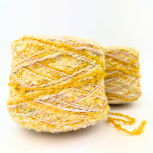 Bouclé Effektgarn (550 g) - Vårgul
